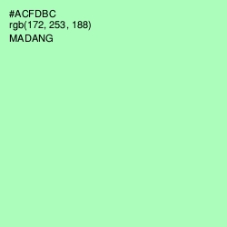 #ACFDBC - Madang Color Image