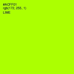 #ACFF01 - Lime Color Image