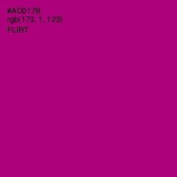 #AD017B - Flirt Color Image