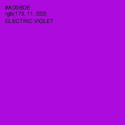 #AD0BDE - Electric Violet Color Image