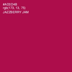 #AD0D4B - Jazzberry Jam Color Image