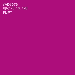 #AD0D7B - Flirt Color Image