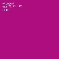 #AD0D7F - Flirt Color Image