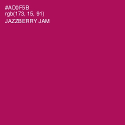 #AD0F5B - Jazzberry Jam Color Image