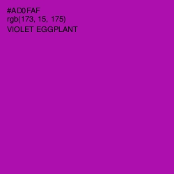 #AD0FAF - Violet Eggplant Color Image