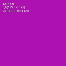 #AD11AF - Violet Eggplant Color Image