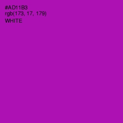 #AD11B3 - Violet Eggplant Color Image