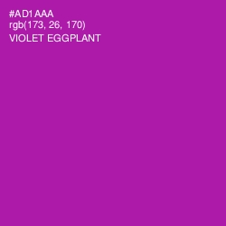 #AD1AAA - Violet Eggplant Color Image
