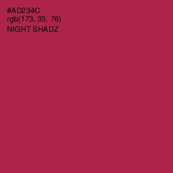 #AD234C - Night Shadz Color Image