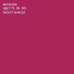 #AD245A - Night Shadz Color Image
