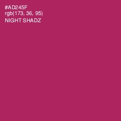 #AD245F - Night Shadz Color Image