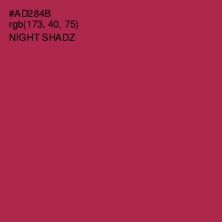 #AD284B - Night Shadz Color Image