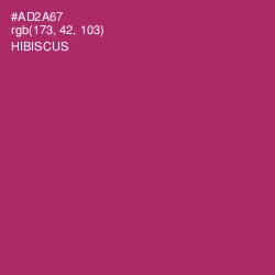 #AD2A67 - Hibiscus Color Image