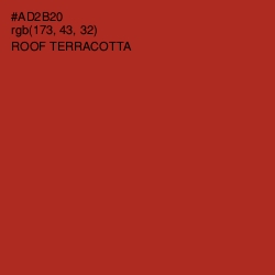 #AD2B20 - Roof Terracotta Color Image