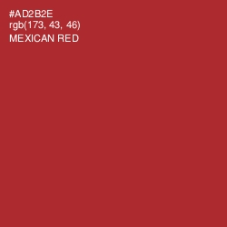#AD2B2E - Mexican Red Color Image
