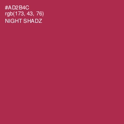 #AD2B4C - Night Shadz Color Image
