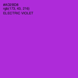 #AD2BD8 - Electric Violet Color Image