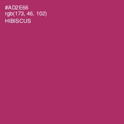 #AD2E66 - Hibiscus Color Image