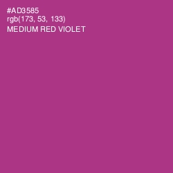 #AD3585 - Medium Red Violet Color Image