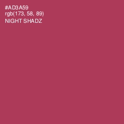 #AD3A59 - Night Shadz Color Image
