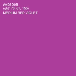 #AD3D9B - Medium Red Violet Color Image