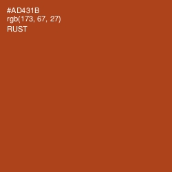 #AD431B - Rust Color Image