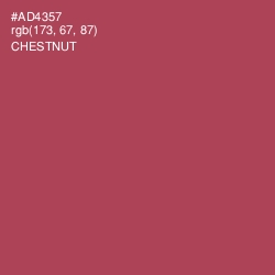 #AD4357 - Chestnut Color Image