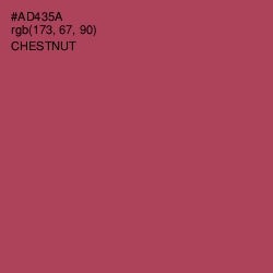 #AD435A - Chestnut Color Image