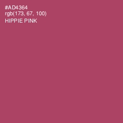 #AD4364 - Hippie Pink Color Image