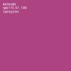 #AD4380 - Tapestry Color Image