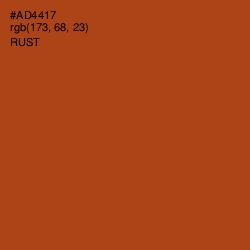 #AD4417 - Rust Color Image