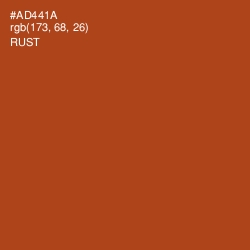 #AD441A - Rust Color Image