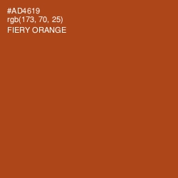 #AD4619 - Fiery Orange Color Image