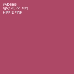 #AD4866 - Hippie Pink Color Image