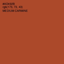 #AD492B - Medium Carmine Color Image