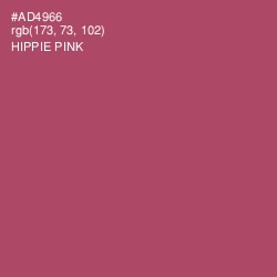 #AD4966 - Hippie Pink Color Image