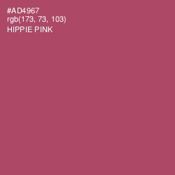 #AD4967 - Hippie Pink Color Image