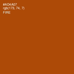 #AD4A07 - Fire Color Image