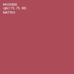 #AD4B58 - Matrix Color Image