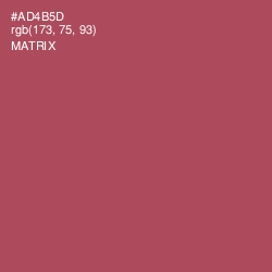 #AD4B5D - Matrix Color Image