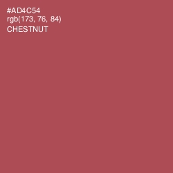 #AD4C54 - Chestnut Color Image