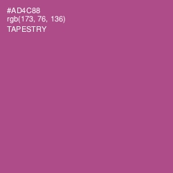 #AD4C88 - Tapestry Color Image