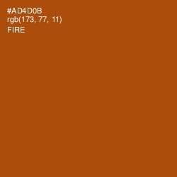 #AD4D0B - Fire Color Image