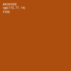 #AD4D0E - Fire Color Image