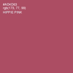 #AD4D63 - Hippie Pink Color Image