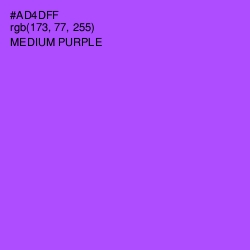 #AD4DFF - Medium Purple Color Image