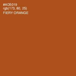 #AD5019 - Fiery Orange Color Image