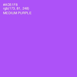 #AD51F8 - Medium Purple Color Image