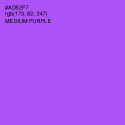 #AD52F7 - Medium Purple Color Image