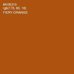 #AD5310 - Fiery Orange Color Image